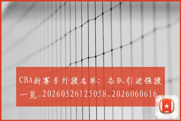 CBA新赛季外援名单:各队引进强援一览_20260526125058_20260606165228